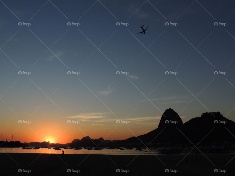 Sunset, Dawn, Evening, Water, Sun