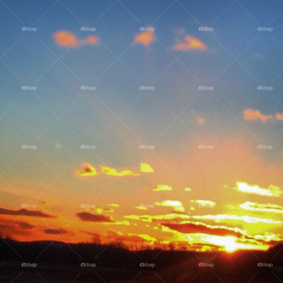 Sunset in upstate ny