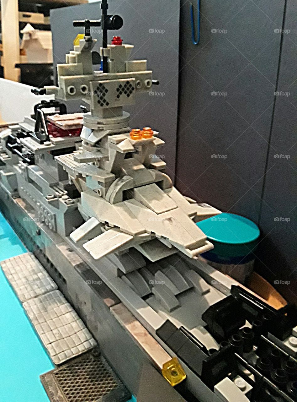 Lego Naval Destroyer And Surveillance Ship...
