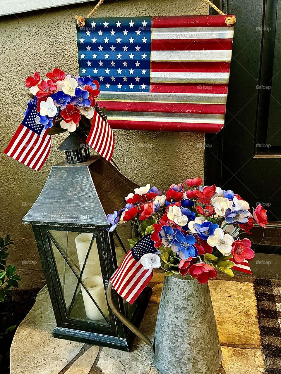 Independence Day Front Door Decor