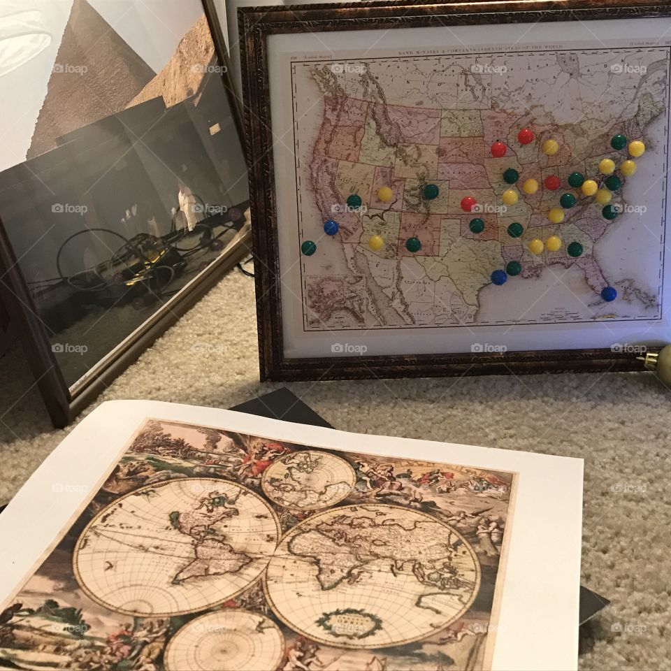 Maps and travel snaps
