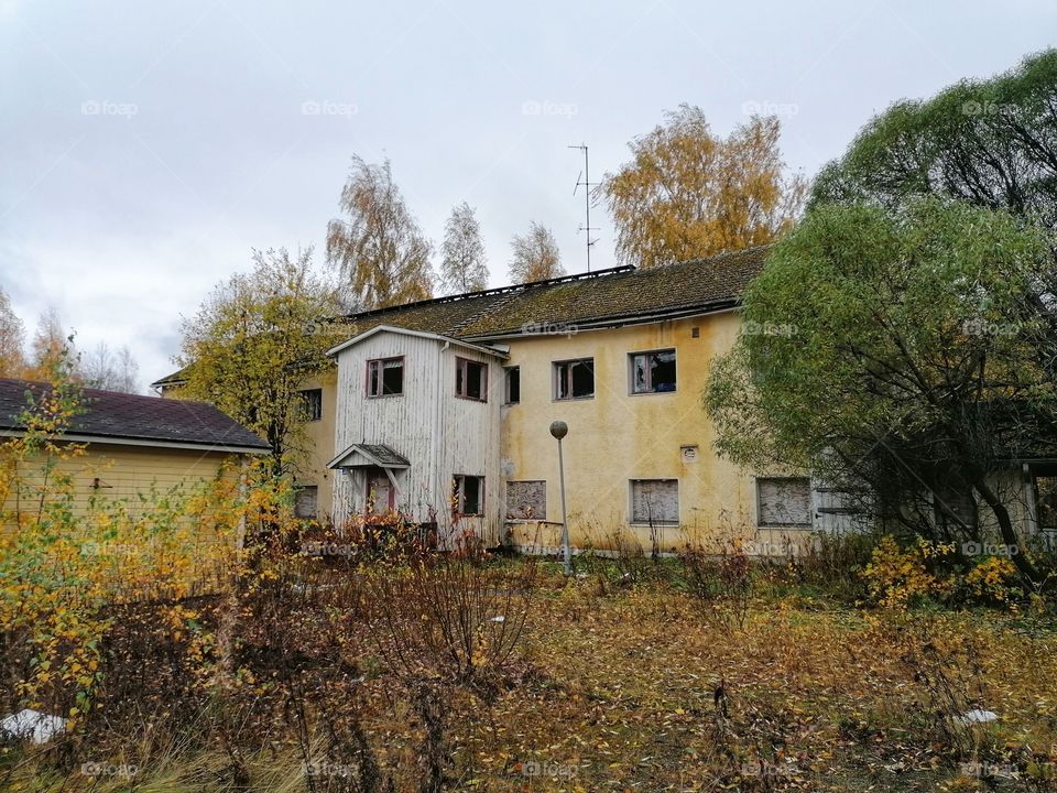 Abandoned old kindergarten. A sad sight when allowed to decay unusable.