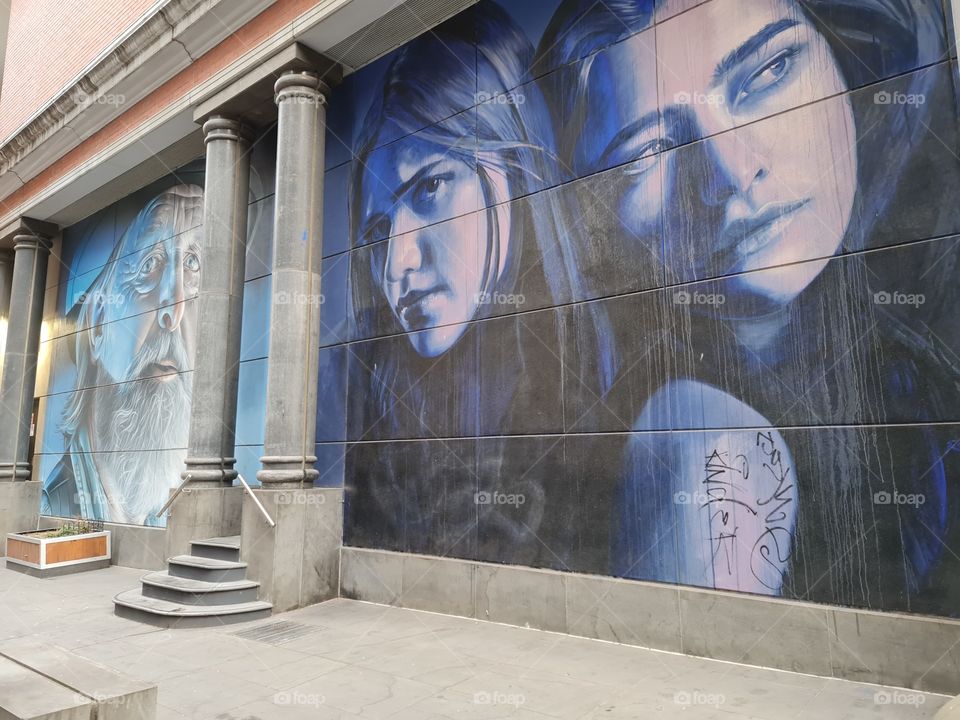 Graffiti artwork in Melbourne CBD Australia
