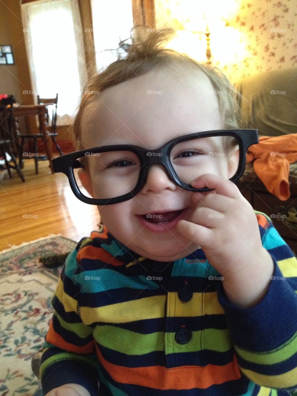 happy glasses baby geek by michelle.sarafian