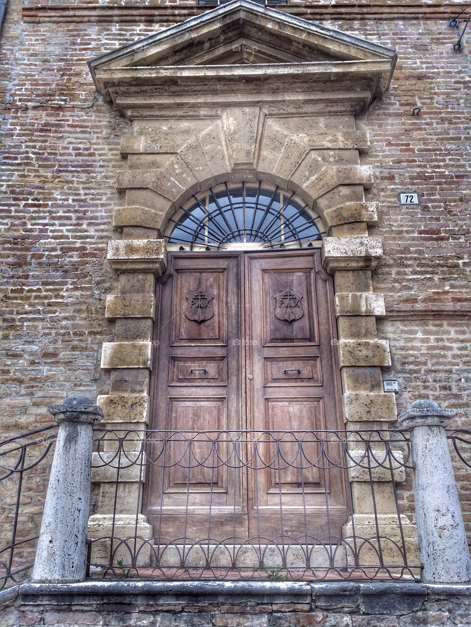 Stone portal,Sanctuary of Sant'Agostino,Offida