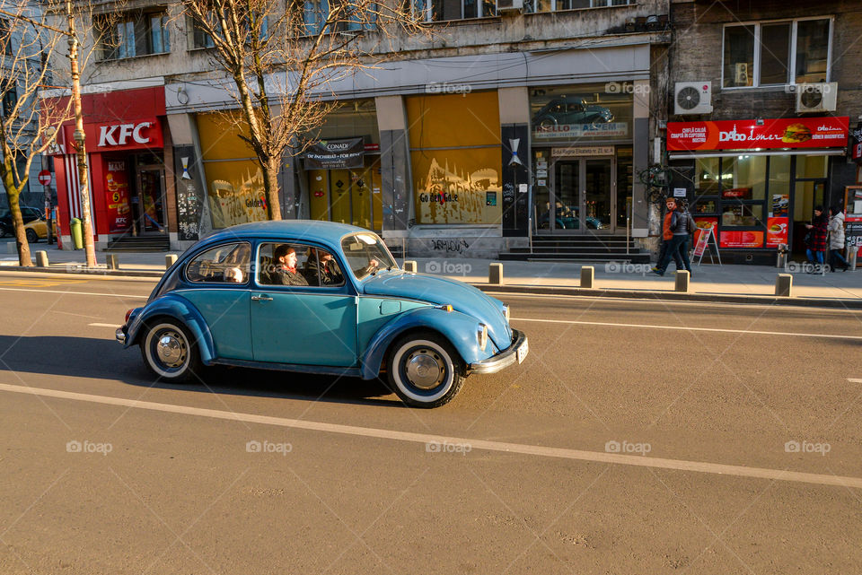 Blue car