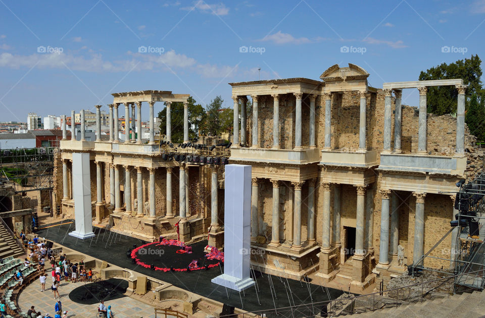 Roman theatre in Mérida, Spain.