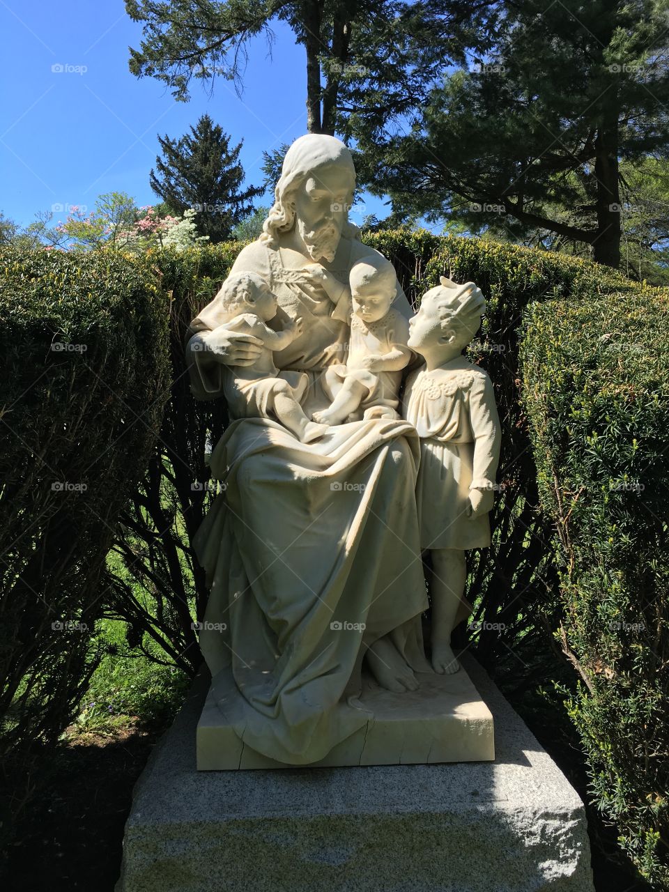 Statue in cemetery