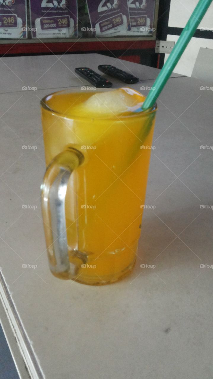 orange in glass... #hot day