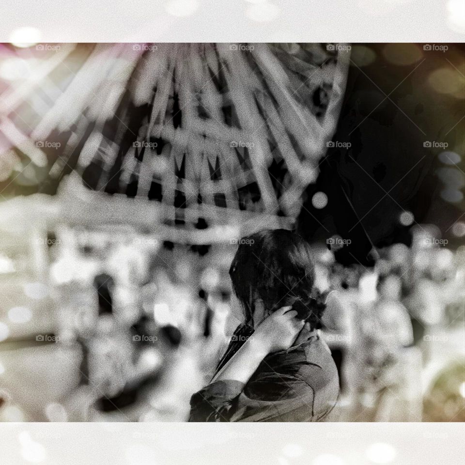 Black and white picture with me in it.