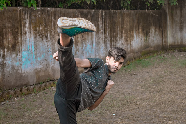 Martial arts kick position