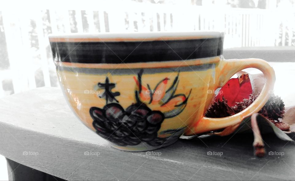 coffee on the front porch