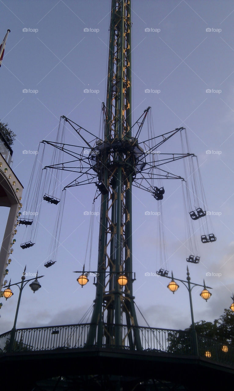 A ride in Tivoli, Copenhagen, Denmark