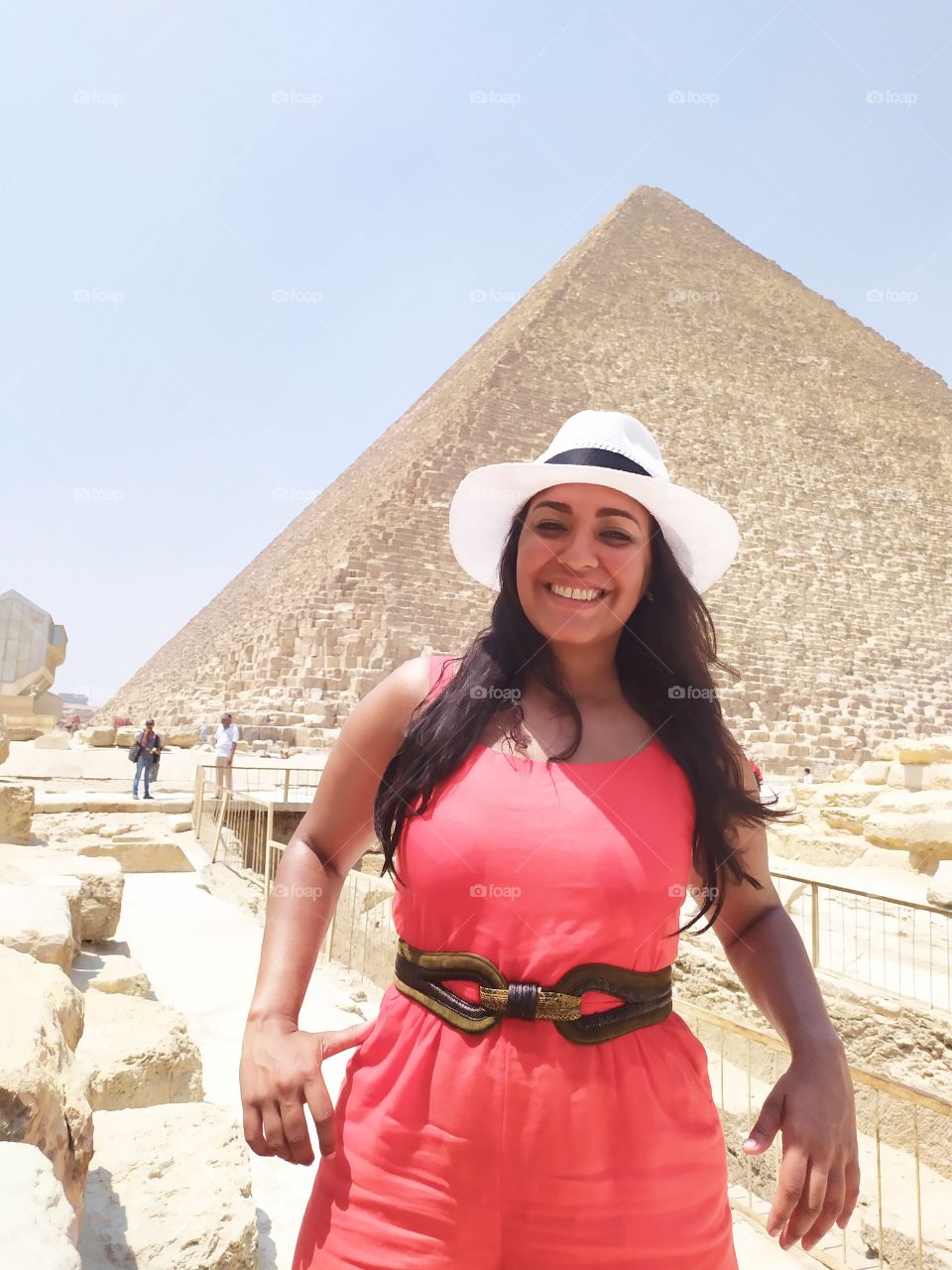 lovely photo with background panorama great pyramid more attractive photo very beautiful.