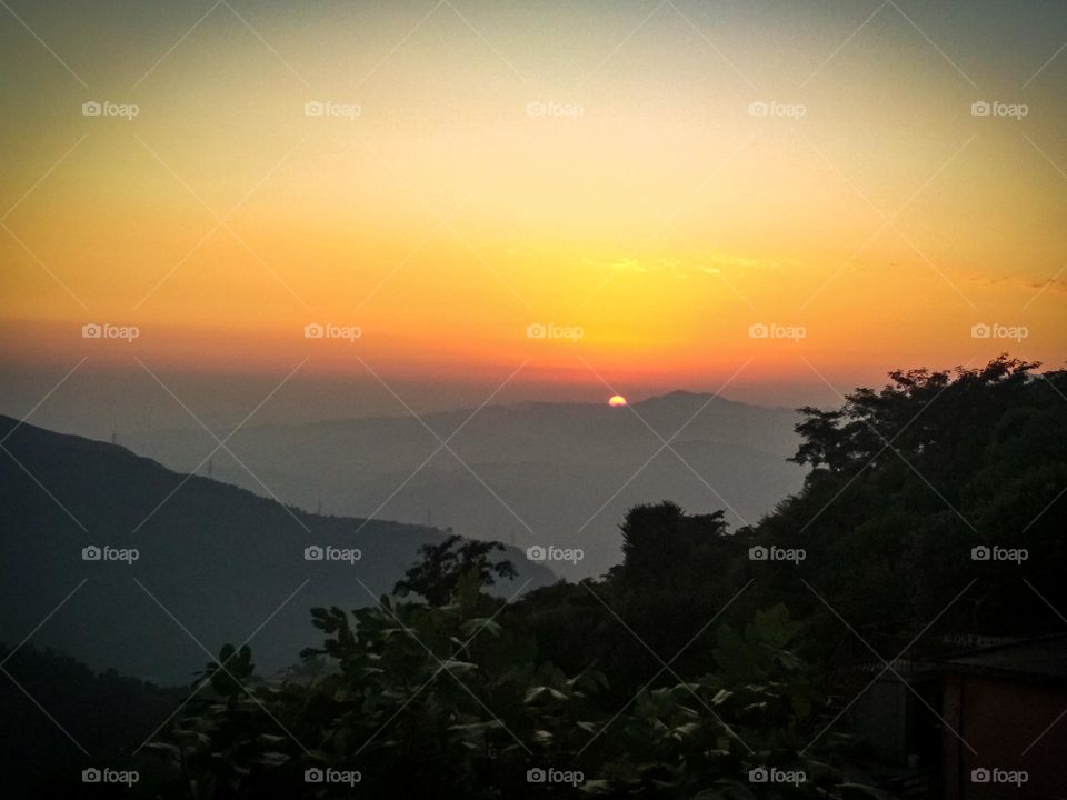 amazing sunset view.