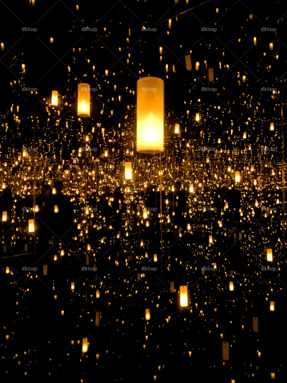 Candle light illumination illusion display in Las Vegas, Nevada. 