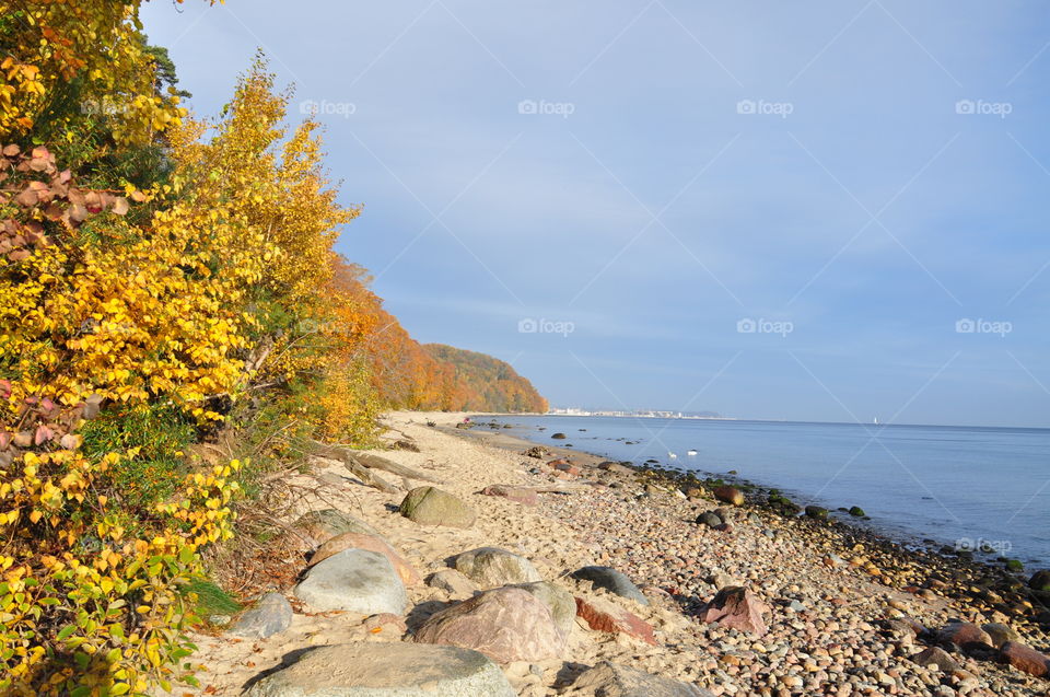 Autumn on the beach