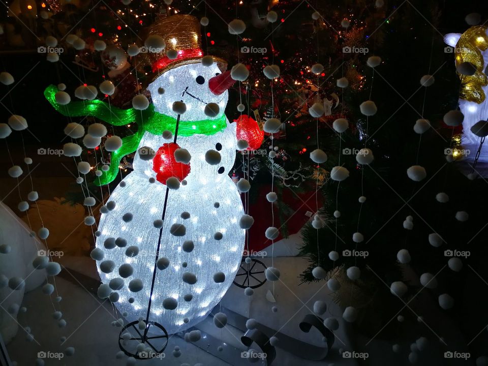 Christmas snowman holiday toys snow Magic fairy tale
