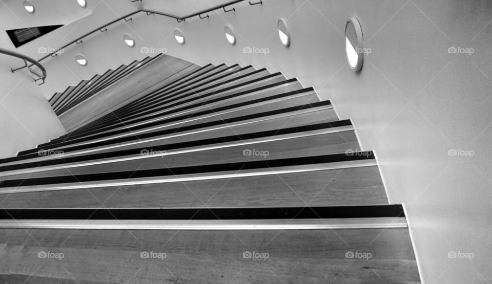 Stairs. Black and white 