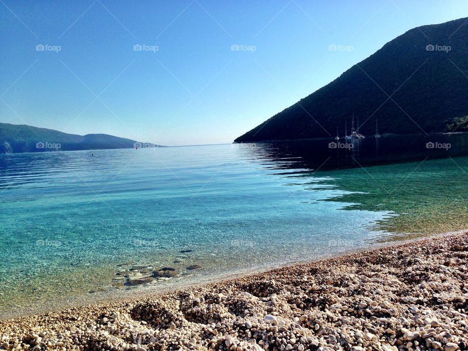 An idyllic beach in Kefalonia 