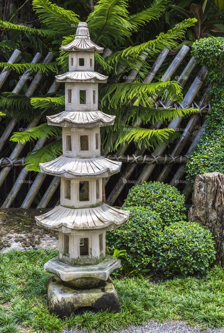 Japanese pagoda stone