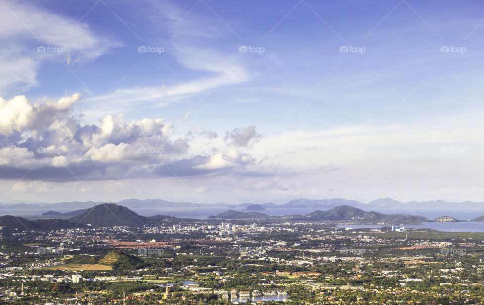 View of landscape Phuket island in Thailand