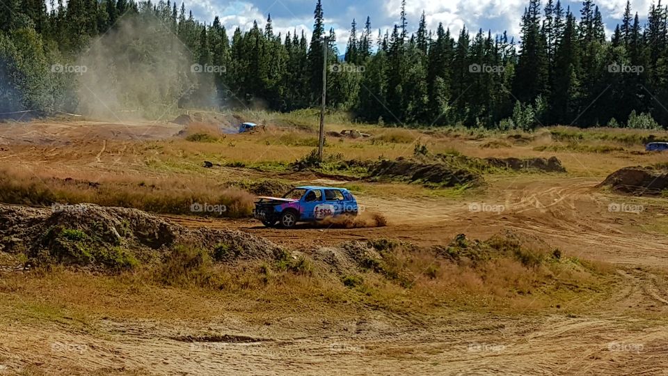 Old golf car in bonka rally!