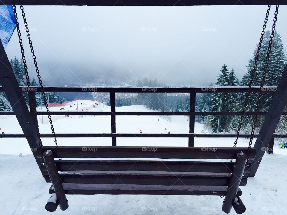 Winter, Snow, Wood, No Person, Cold