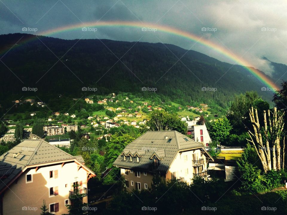 A montain rainbow