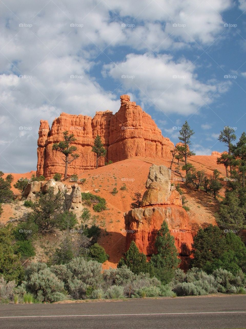 View of a rock formation