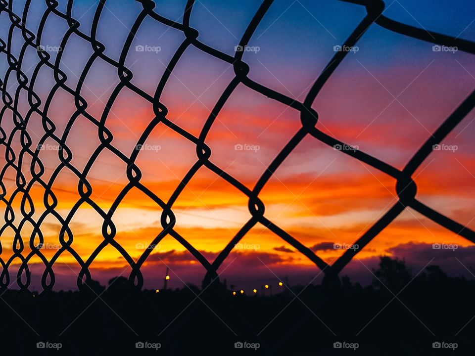 Caged Sunset