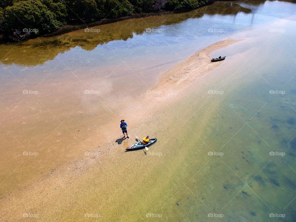 Droning and kayaking