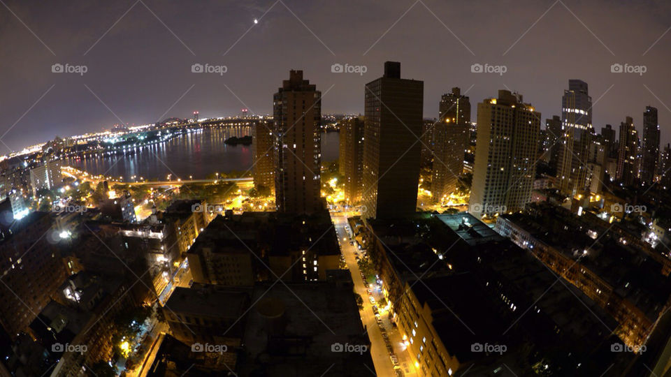 city lake night river by jehugarcia