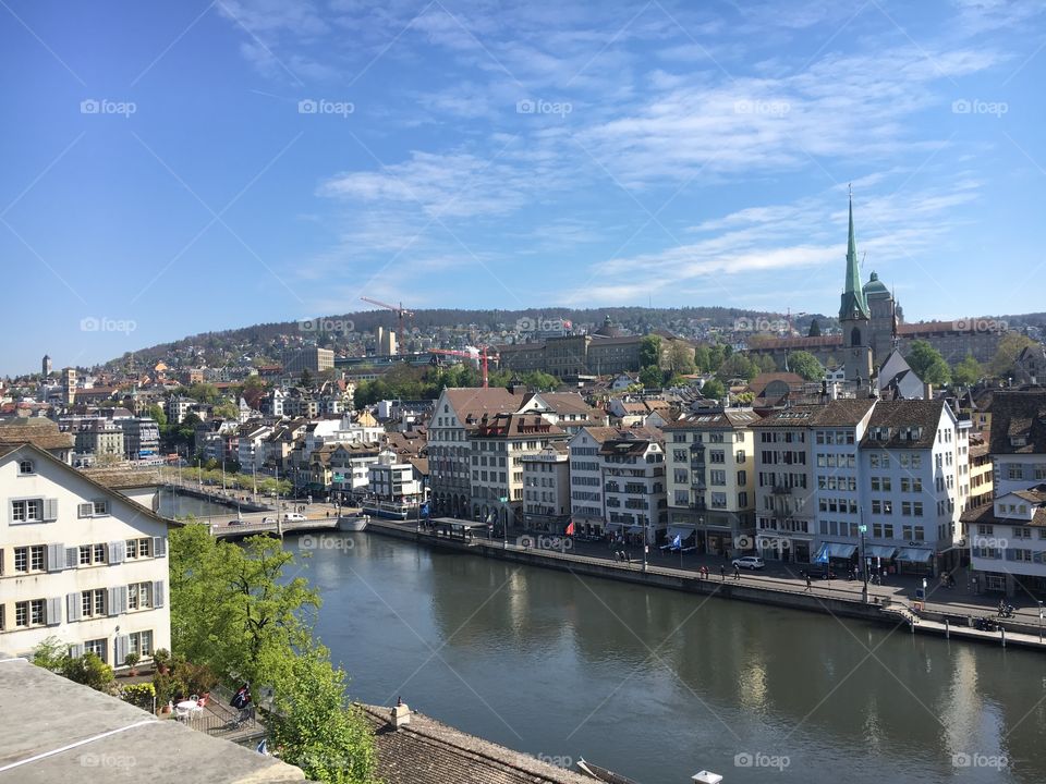 Zurich on the river