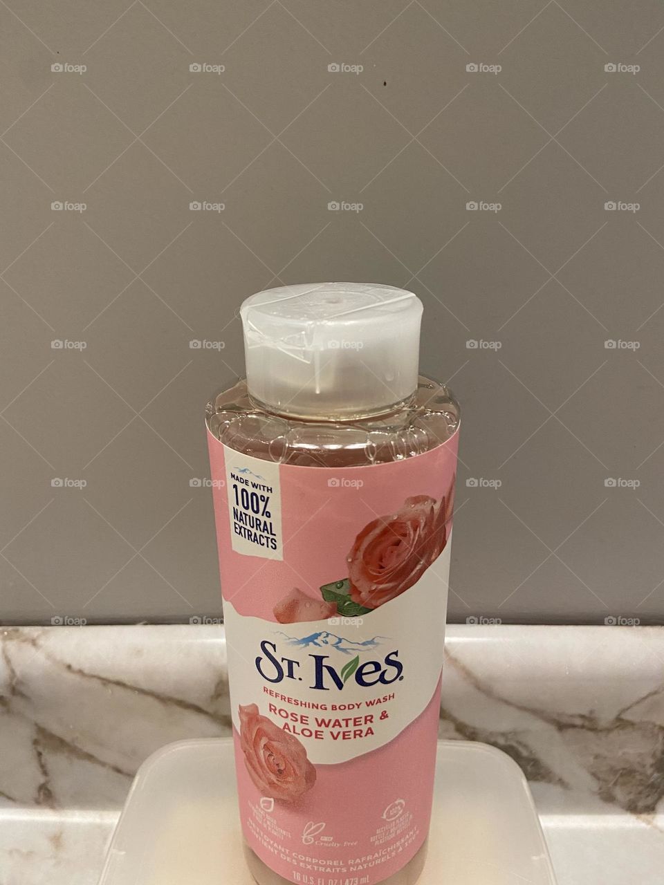 A photo of St. Ives Rose Water & Aloe Vera Refreshing Body Wash. I love body wash and this is one of my favorites. It’s light and nicely scented, and I love the packaging. It’s affordable too which doesn’t hurt.