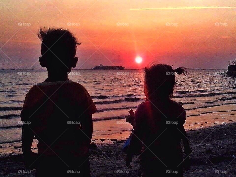 Childhood's sunset