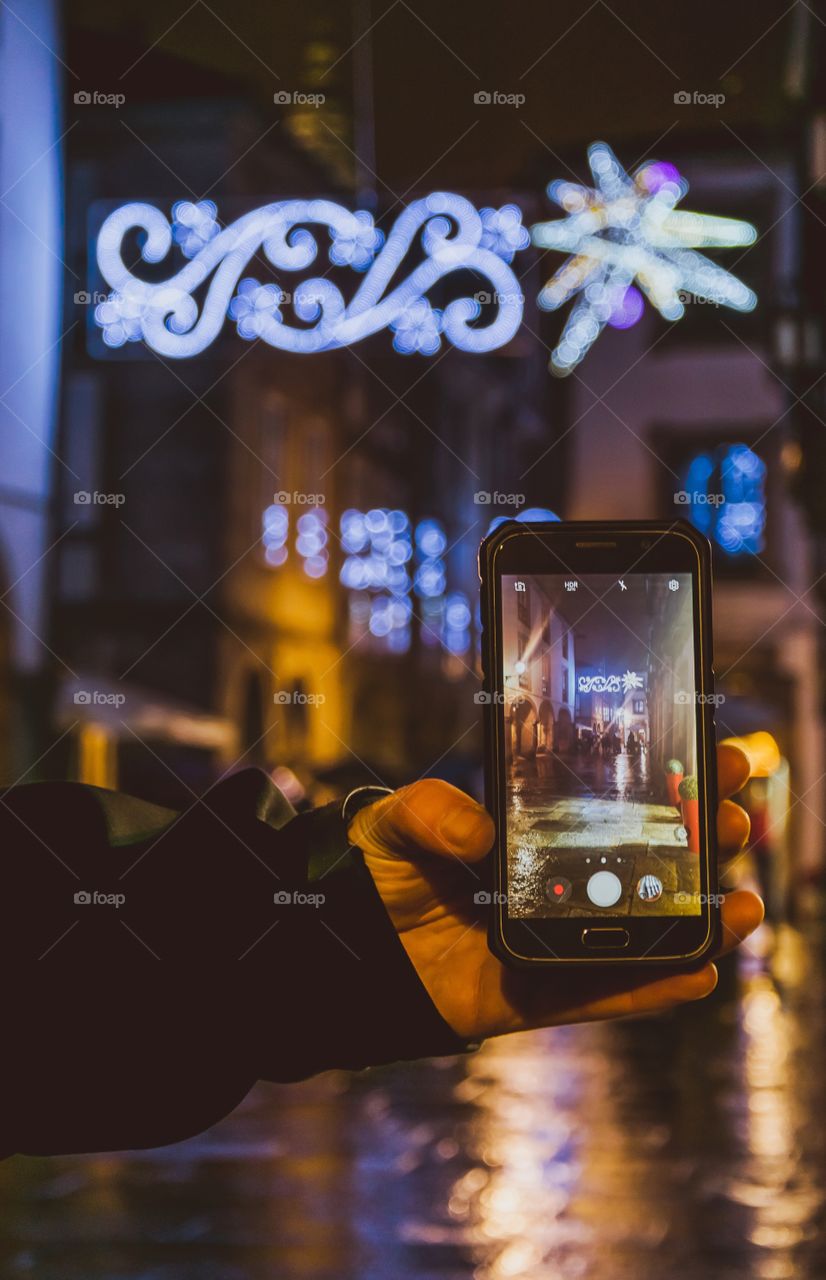 Photographing Christmas lights