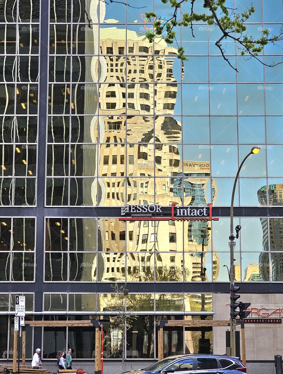 reflection in Montréal