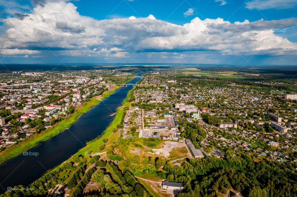 город с высоты