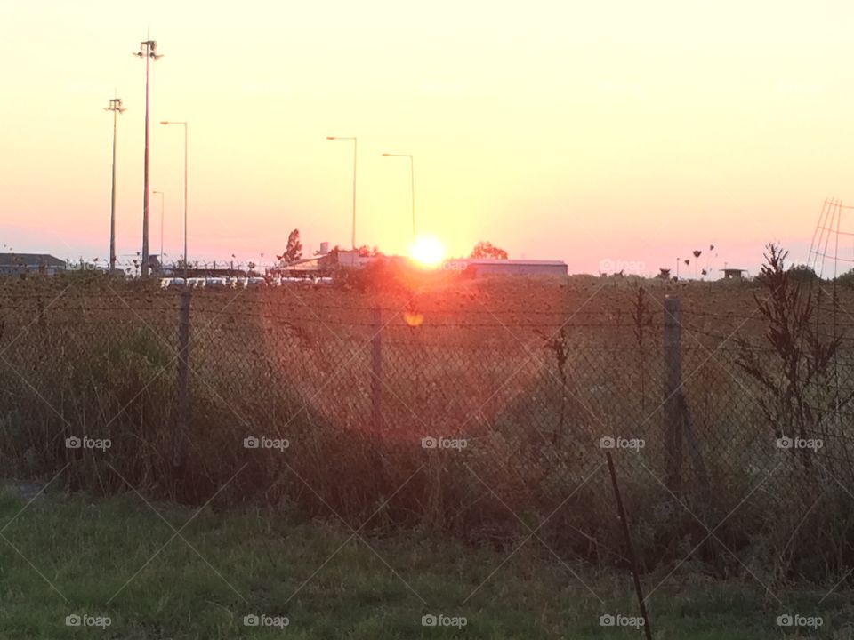 Sunset airport2