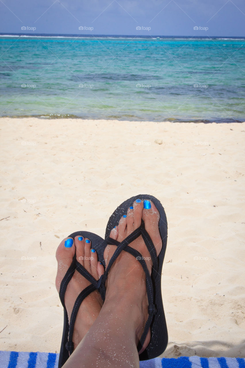 Enjoying the ocean view on Grand Cayman