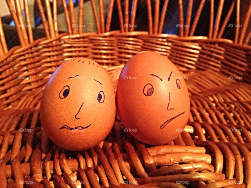 faces eggs