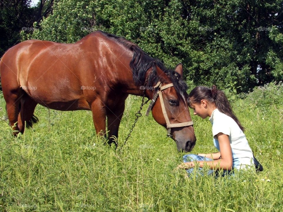 Girl and horse

