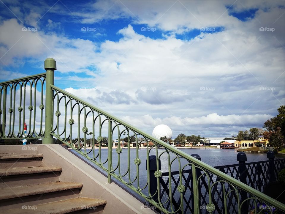 Sky, Bridge, Travel, Water, Wood