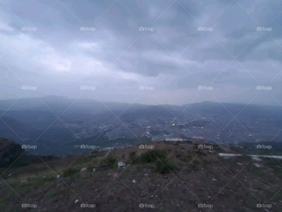 Glory be to God, the magnificent and picturesque view and the natural green trees are a view that is nothing more wonderful than it