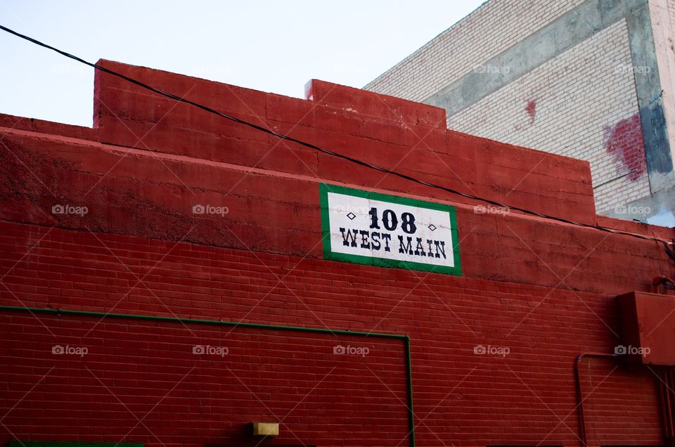 Red brick building in downtown Mesa, AZ