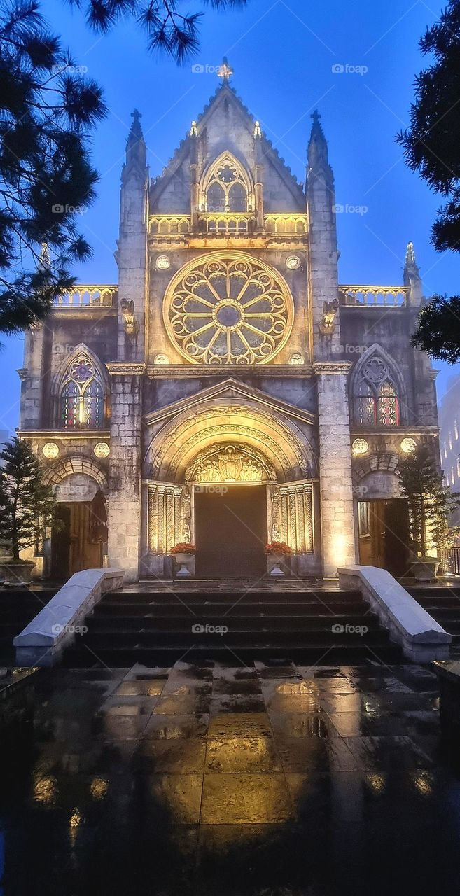 St Denis Cathedral, Bana Hills, Da Nang, Vietnam