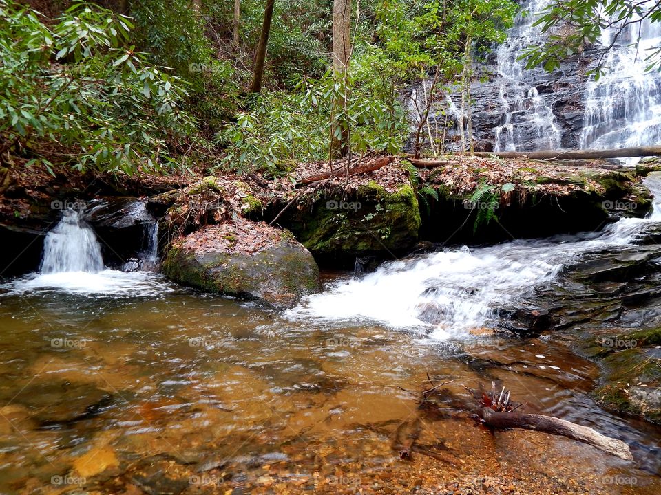 Creek at Horse trough falls in Georgia