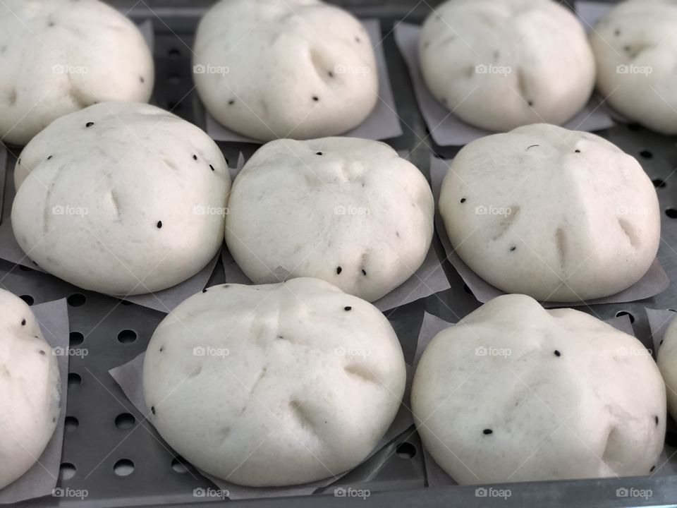 Fresh steam bun 