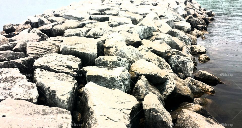 Nature. Rock Pier